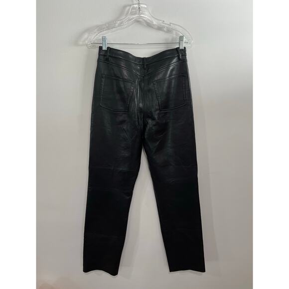 Aritzia Wilfred Melina High Rise Faux Leather Pant Size 8 - Picture 3 of 5